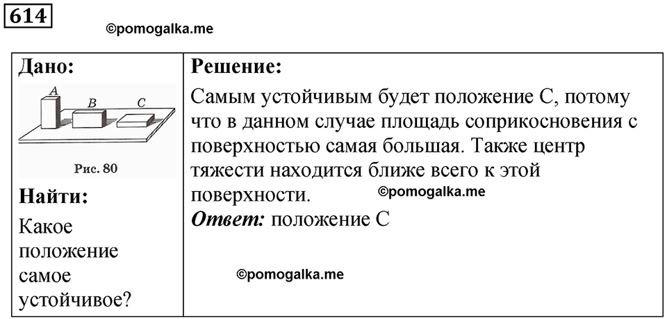 страница 71 номер 614 физика 7-9 класс Пёрышкин сборник задач 2024 год