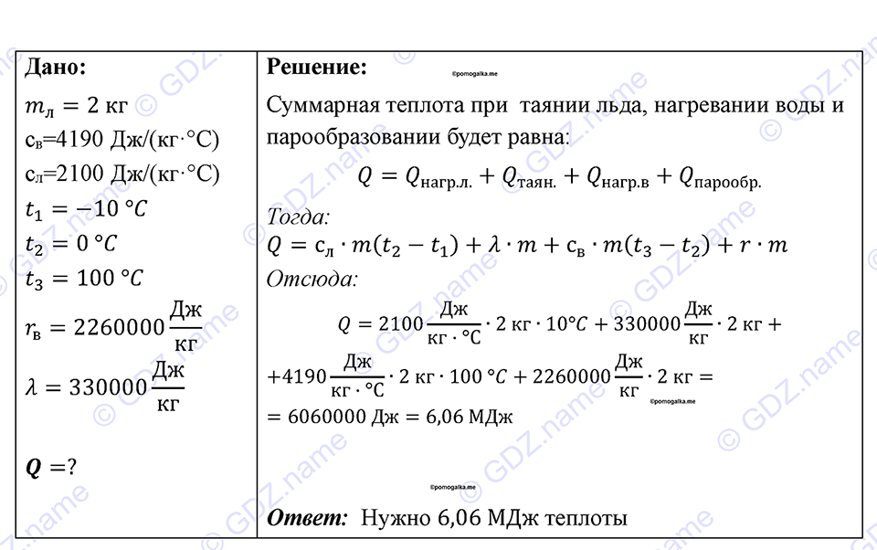 страница 96 номер 894 физика 7-9 класс Пёрышкин сборник задач 2024 год