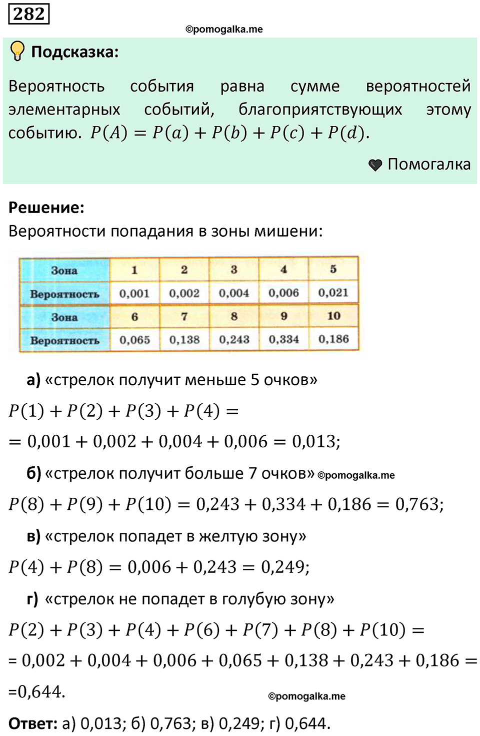 часть 1 страница 149 задача / номер 282 вопросы после параграфа математика 7-9 класс Высоцкий, Ященко 2025 год