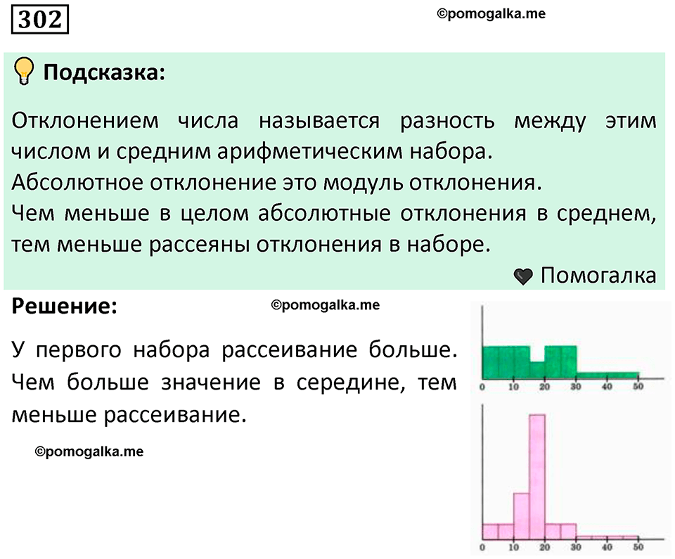 часть 1 страница 159 задача / номер 302 вопросы после параграфа математика 7-9 класс Высоцкий, Ященко 2025 год