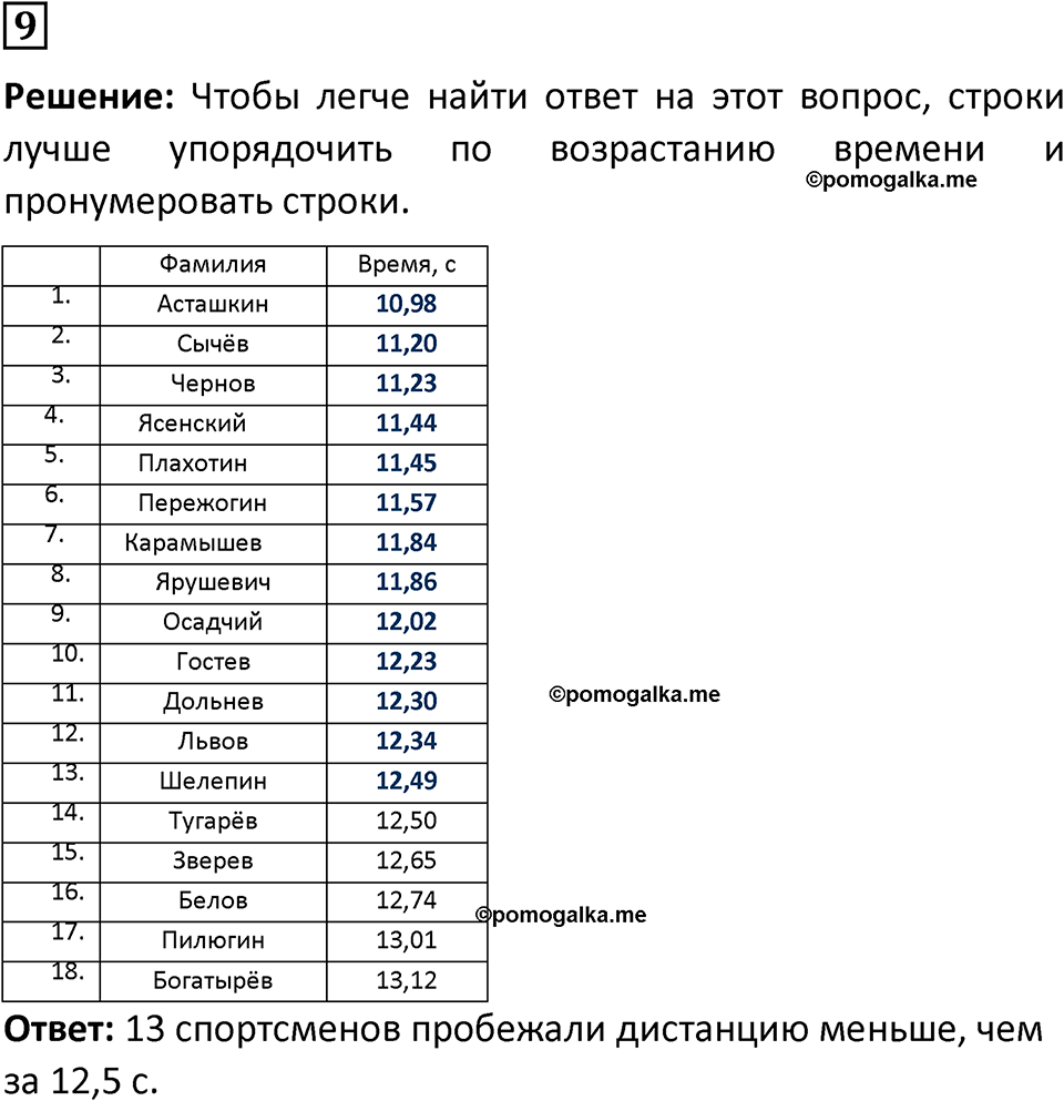 часть 1 страница 10 задача / номер 9 вопросы после параграфа математика 7-9 класс Высоцкий, Ященко 2025 год