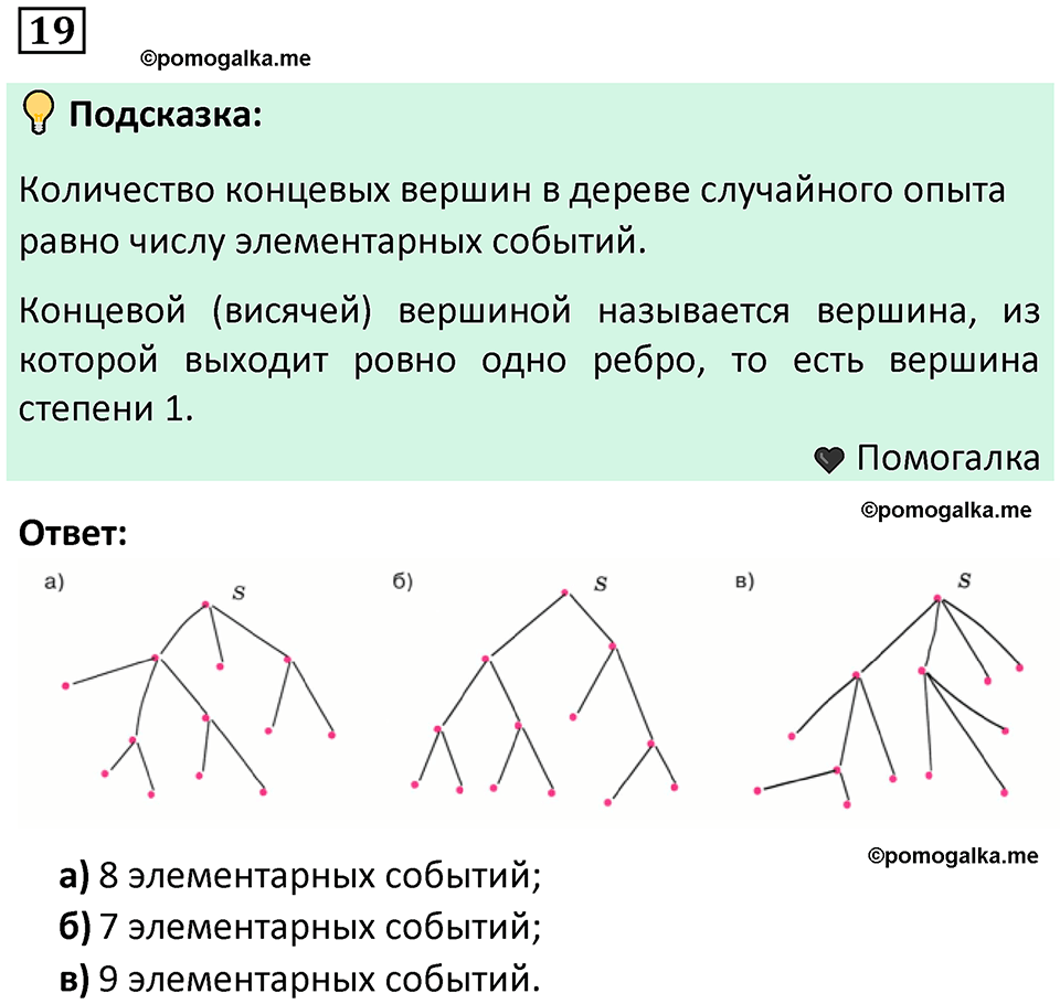 часть 2 страница 10 задача / номер 19 вопросы после параграфа математика 7-9 класс Высоцкий, Ященко 2025 год