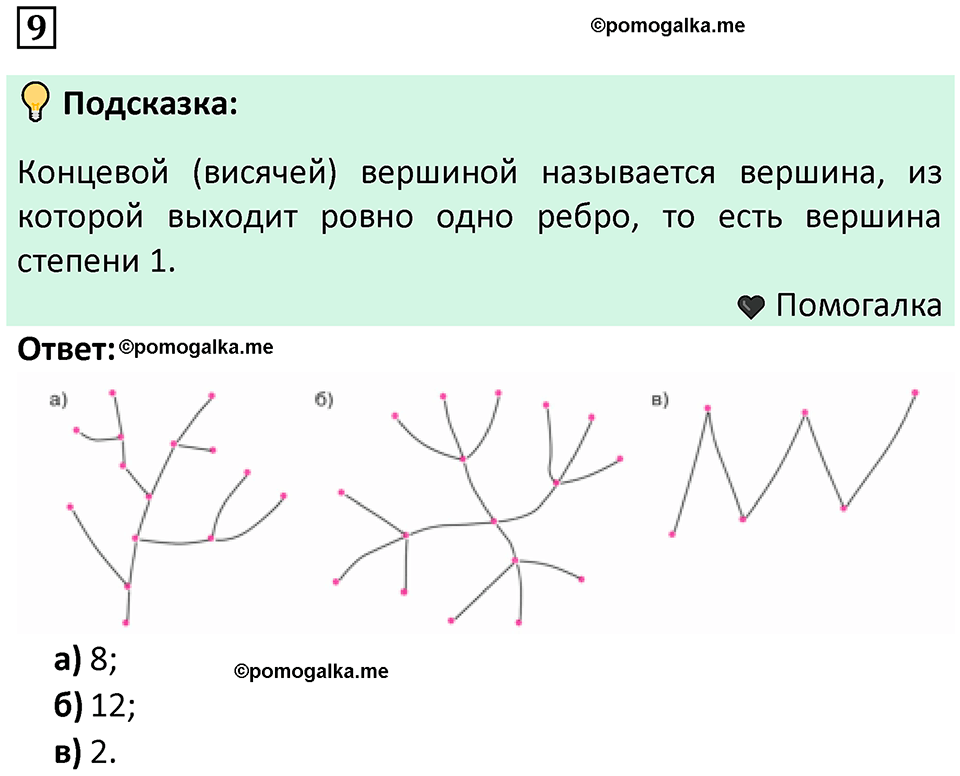 часть 2 страница 8 задача / номер 9 вопросы после параграфа математика 7-9 класс Высоцкий, Ященко 2025 год