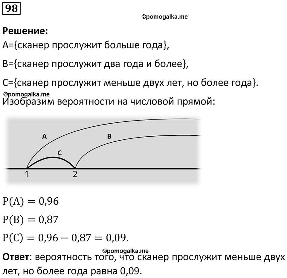 часть 2 страница 34 задача / номер 98 вопросы после параграфа математика 7-9 класс Высоцкий, Ященко 2025 год