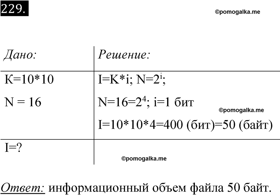 часть 2 страница 56 номер 229 рабочая тетрадь по информатике 7 класс Босова 2023 год просвещение