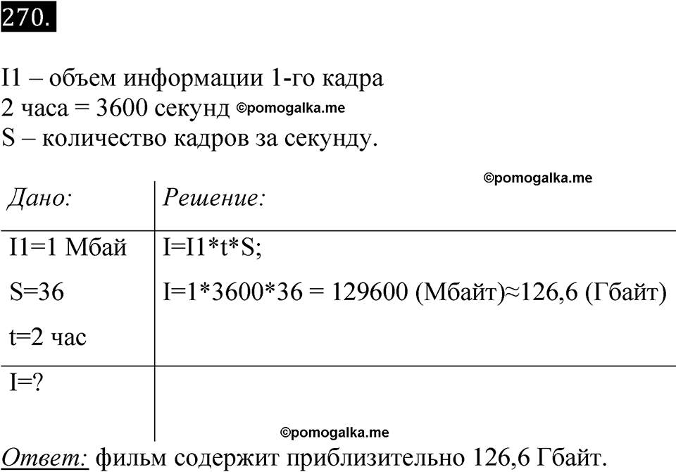 часть 2 страница 82 номер 270 рабочая тетрадь по информатике 7 класс Босова 2023 год просвещение