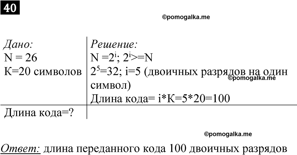 часть 1 страница 27 номер 40 рабочая тетрадь по информатике 7 класс Босова 2023 год просвещение