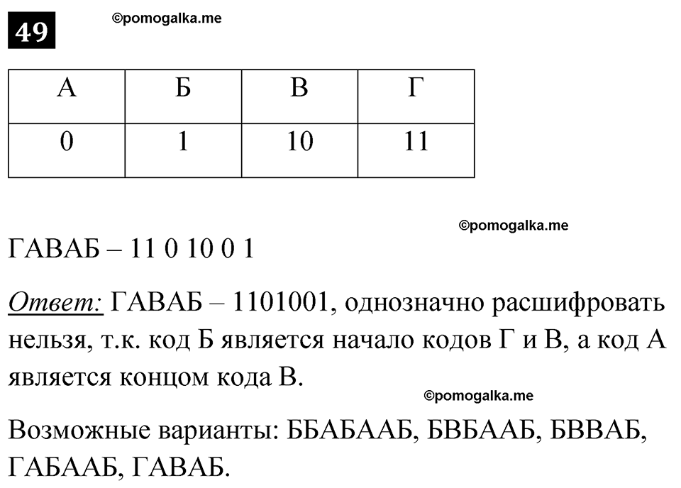 часть 1 страница 32 номер 49 рабочая тетрадь по информатике 7 класс Босова 2023 год просвещение