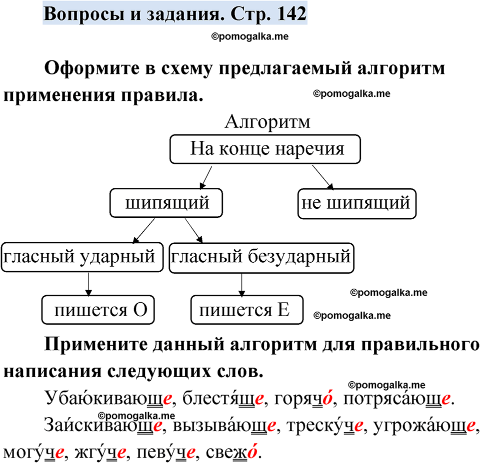 страница 142 вопросы и задания русский язык 7 класс Чердаков, Вербицкая Сферы 2023 год