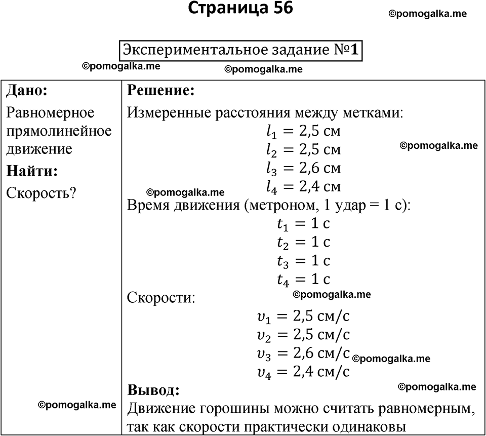 страница 56 физика 7 класс Филонович тетрадь для лабораторных работ 2025 год