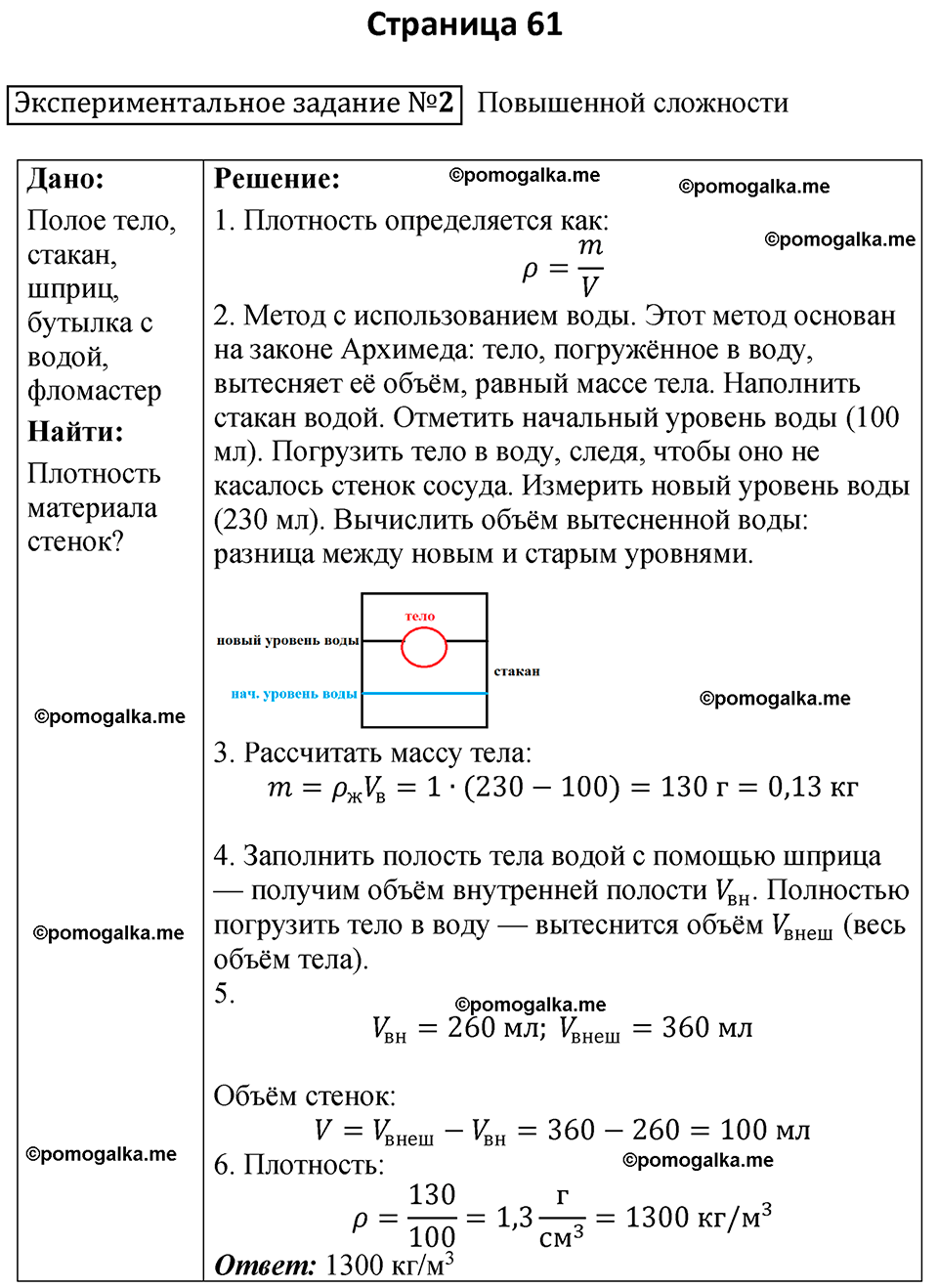 страница 61 физика 7 класс Филонович тетрадь для лабораторных работ 2025 год