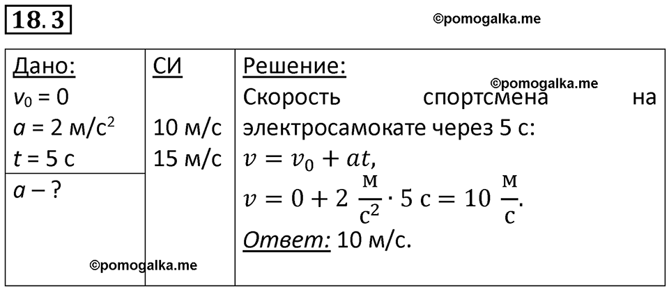 номер 18.3 физика 7 класс Ханнанова рабочая тетрадь 2025 год
