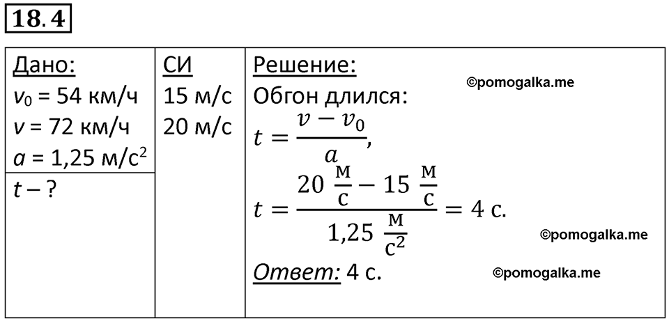 номер 18.4 физика 7 класс Ханнанова рабочая тетрадь 2025 год