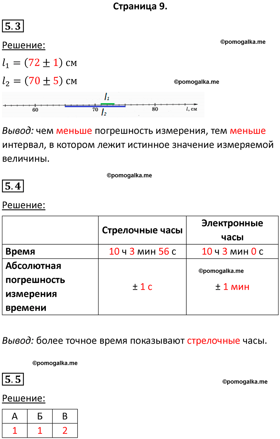 страница 9 физика 7 класс Ханнанова рабочая тетрадь 2025 год