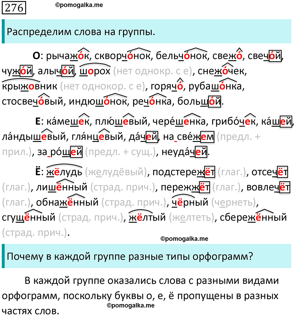 страница 144 упражнение 276 русский язык 7 класс Баранов, Ладыженская 2021-2022 год