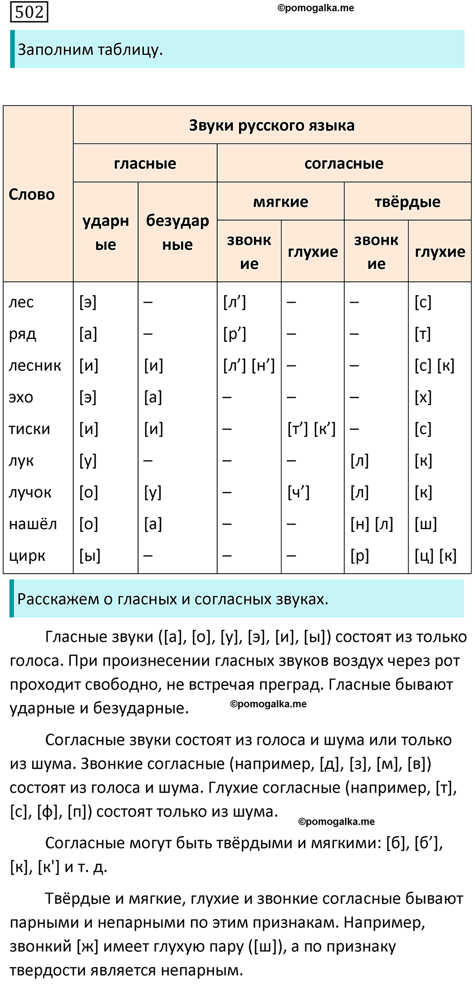 страница 103 упражнение 502 русский язык 7 класс Баранов, Ладыженская 2021-2022 год