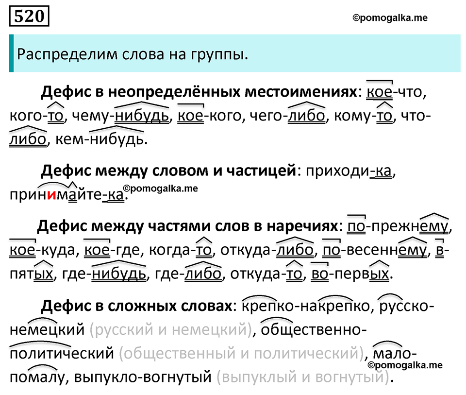 страница 88 упражнение 520 русский язык 7 класс Баранов, Ладыженская 2023 год