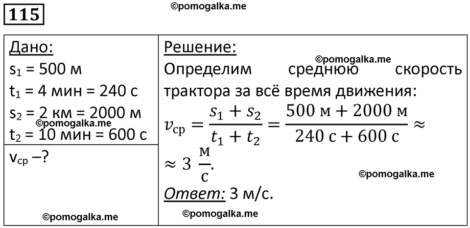 страница 19 номер 115 физика 7 класс Марон сборник задач и упражнений 2025 год
