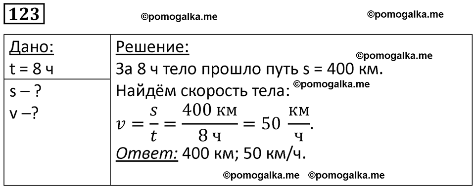страница 19 номер 123 физика 7 класс Марон сборник задач и упражнений 2025 год
