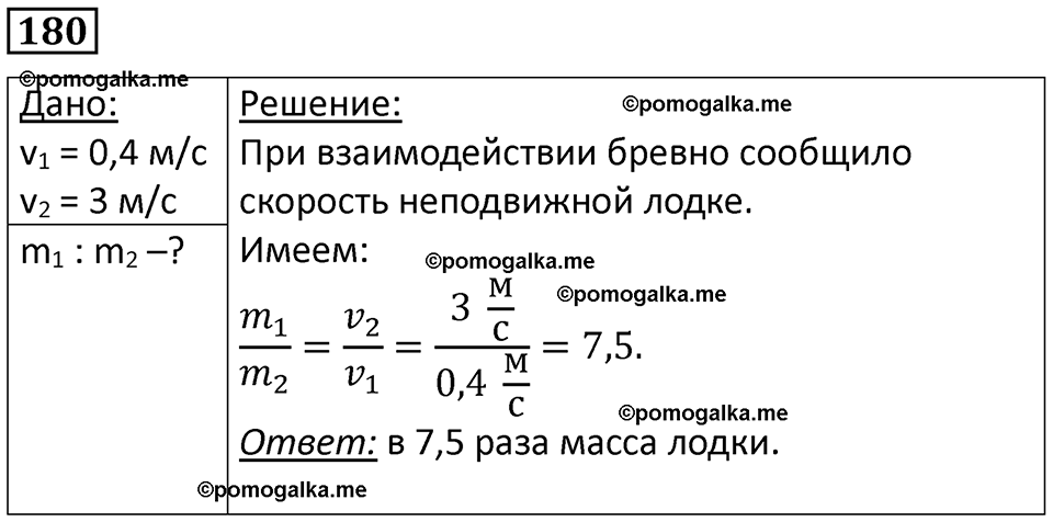 страница 29 номер 180 физика 7 класс Марон сборник задач и упражнений 2025 год