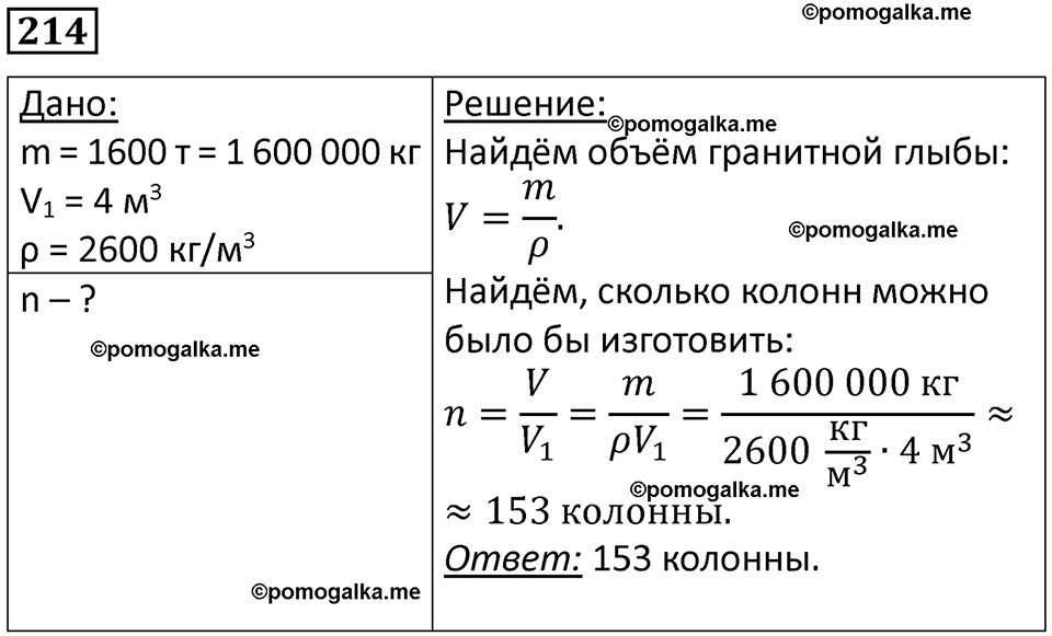 страница 32 номер 214 физика 7 класс Марон сборник задач и упражнений 2025 год
