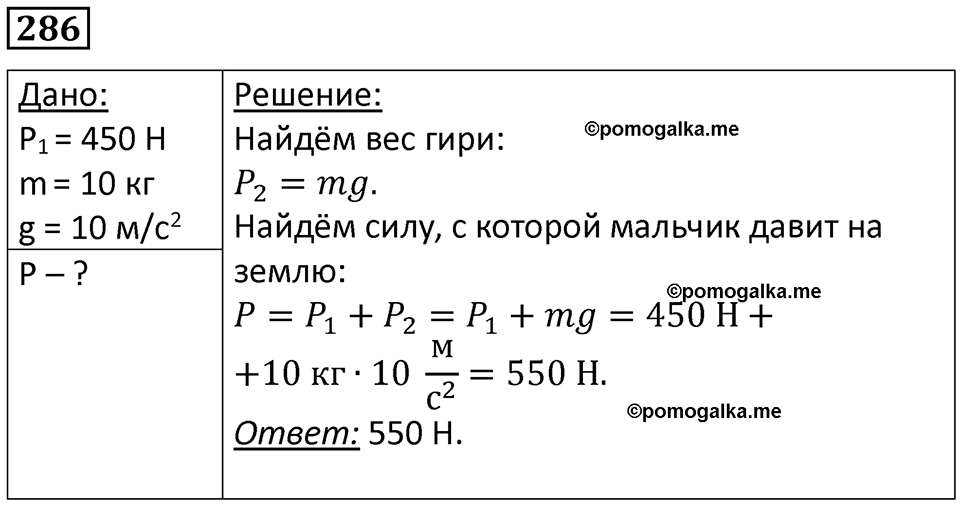 страница 41 номер 286 физика 7 класс Марон сборник задач и упражнений 2025 год