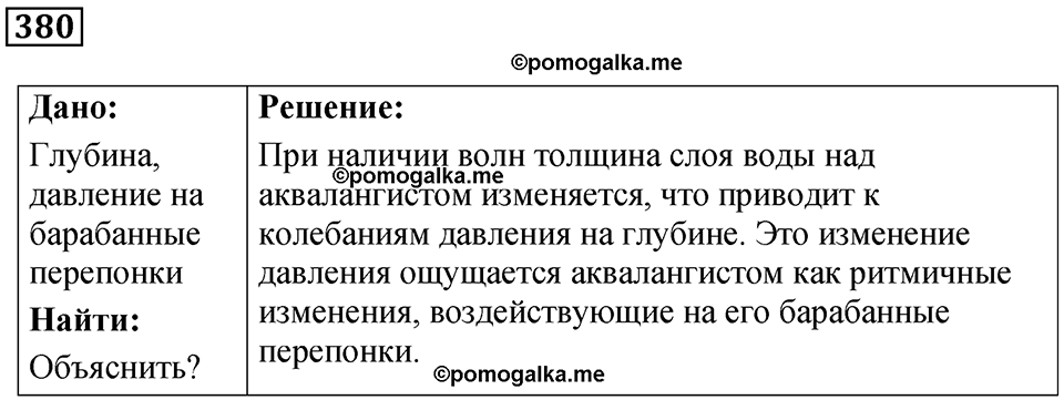 страница 53 номер 380 физика 7 класс Марон сборник задач и упражнений 2025 год
