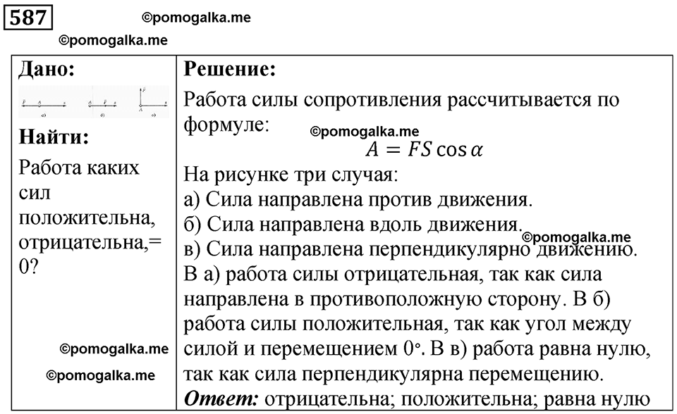 страница 83 номер 587 физика 7 класс Марон сборник задач и упражнений 2025 год
