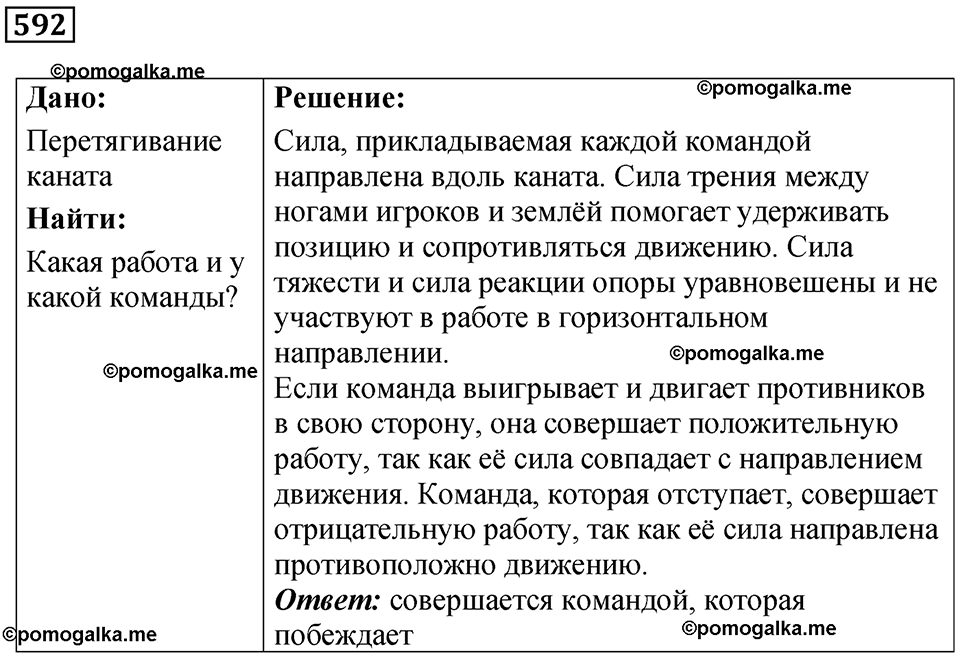 страница 84 номер 592 физика 7 класс Марон сборник задач и упражнений 2025 год