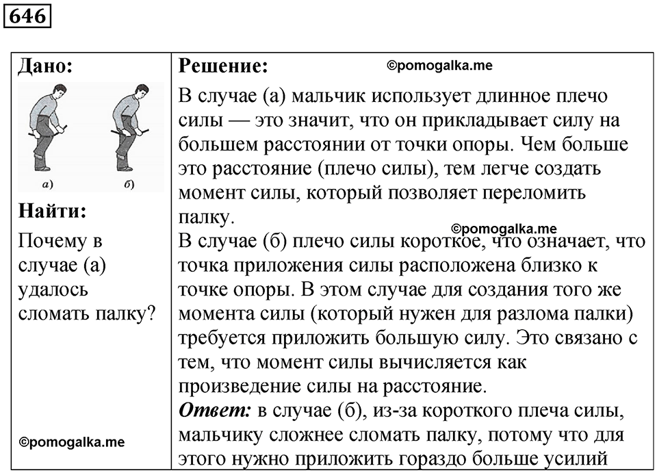 страница 88 номер 646 физика 7 класс Марон сборник задач и упражнений 2025 год