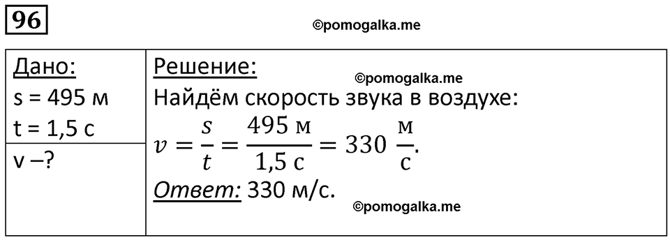 страница 17 номер 96 физика 7 класс Марон сборник задач и упражнений 2025 год