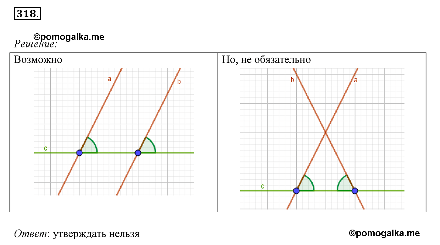 страница 94 номер 318 геометрия 7 класс Мерзляк 2015 год