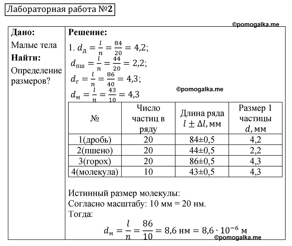 лабораторная работа 2 физика 7 класс Минькова тетрадь для лабораторных работ 2026 год