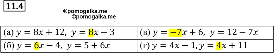 страница 61 номер 11.4 алгебра 7 класс Мордкович 2021 год