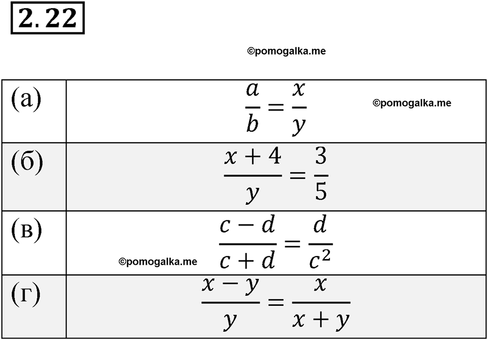 страница 14 номер 2.22 алгебра 7 класс Мордкович 2021 год