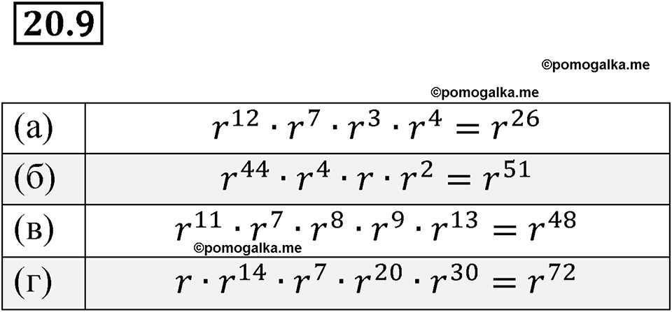 страница 99 номер 20.9 алгебра 7 класс Мордкович 2021 год