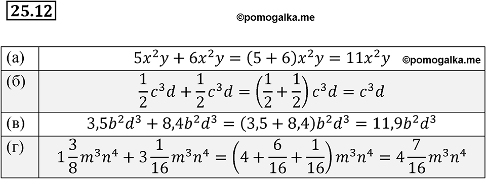 страница 115 номер 25.12 алгебра 7 класс Мордкович 2021 год