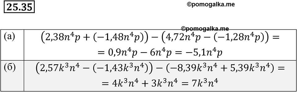 страница 118 номер 25.35 алгебра 7 класс Мордкович 2021 год