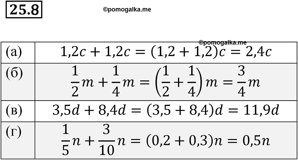 страница 115 номер 25.8 алгебра 7 класс Мордкович 2021 год