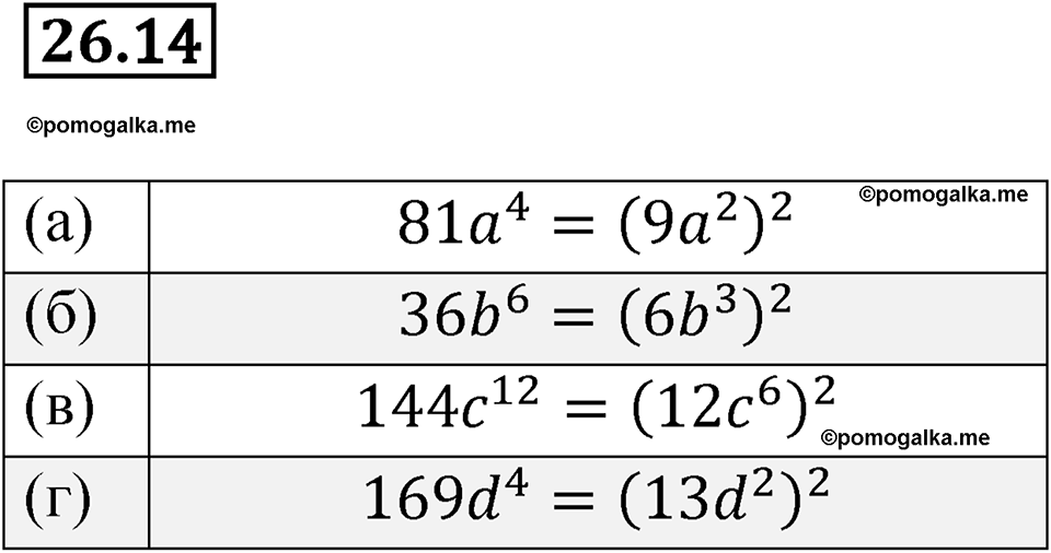 страница 121 номер 26.14 алгебра 7 класс Мордкович 2021 год
