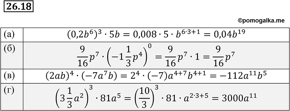 страница 121 номер 26.18 алгебра 7 класс Мордкович 2021 год