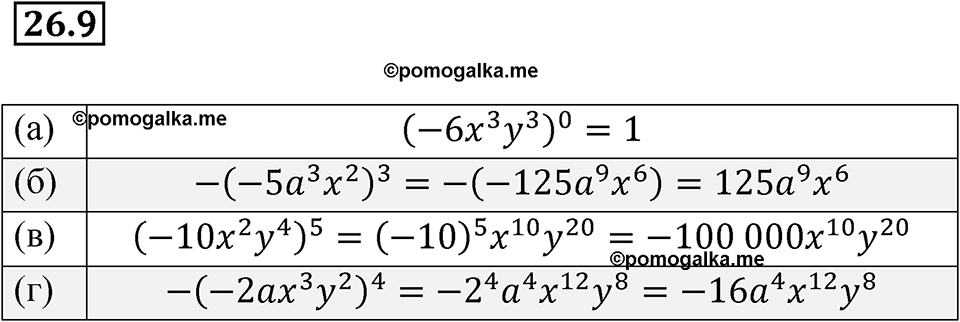страница 120 номер 26.9 алгебра 7 класс Мордкович 2021 год