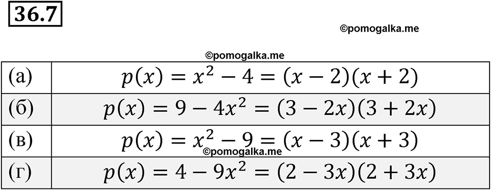 страница 160 номер 36.7 алгебра 7 класс Мордкович 2021 год