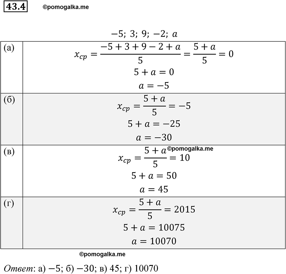 страница 187 номер 43.4 алгебра 7 класс Мордкович 2021 год