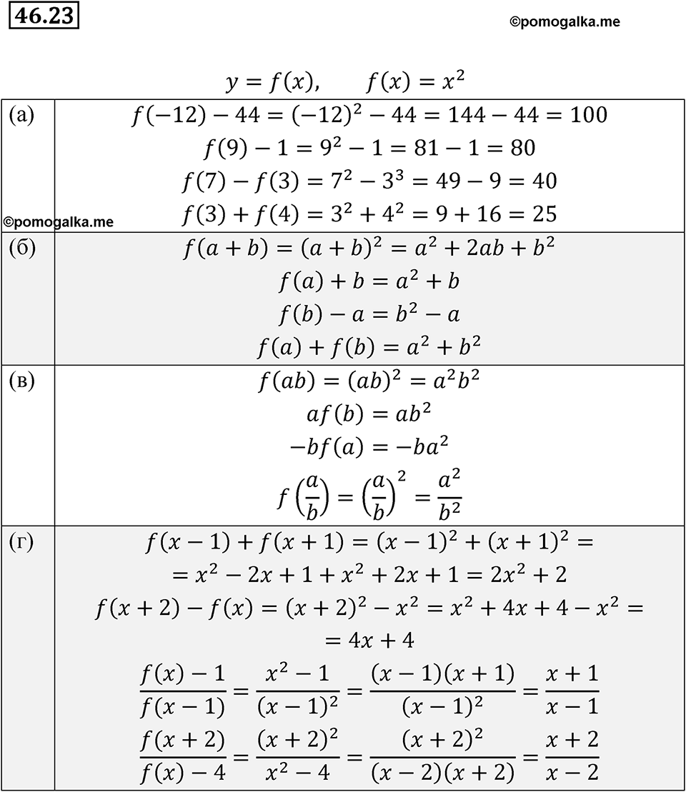 страница 204 номер 46.23 алгебра 7 класс Мордкович 2021 год