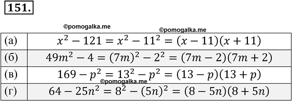 страница 235 номер 151 алгебра 7 класс Мордкович 2021 год