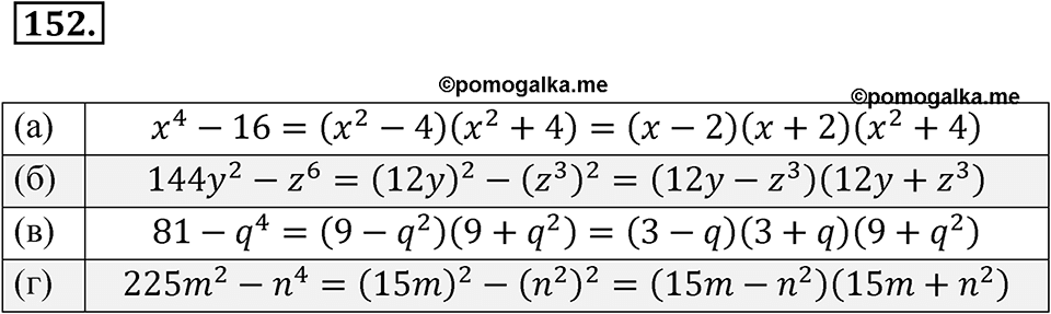 страница 235 номер 152 алгебра 7 класс Мордкович 2021 год