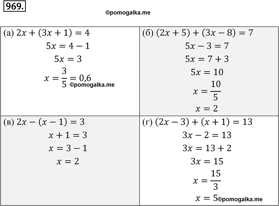 страница 250 номер 969 алгебра 7 класс Никольский учебник 2022 год