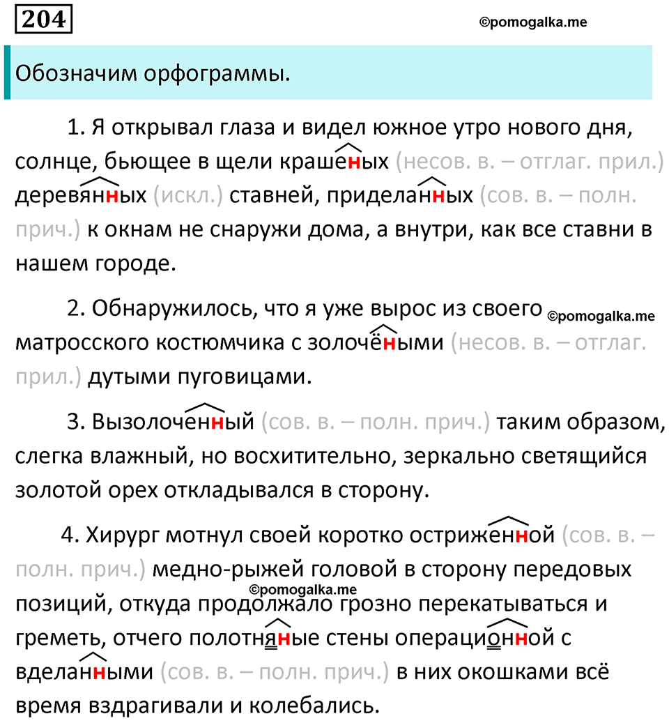 упражнение 204 русский язык 7 класс Пименова, Еремеева, Купалова, Лидман-Орлова 2025 год