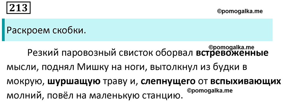 упражнение 213 русский язык 7 класс Пименова, Еремеева, Купалова, Лидман-Орлова 2025 год